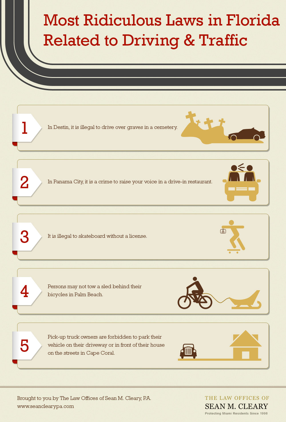 Most Ridiculous Laws in Florida Related to Driving & Traffic
